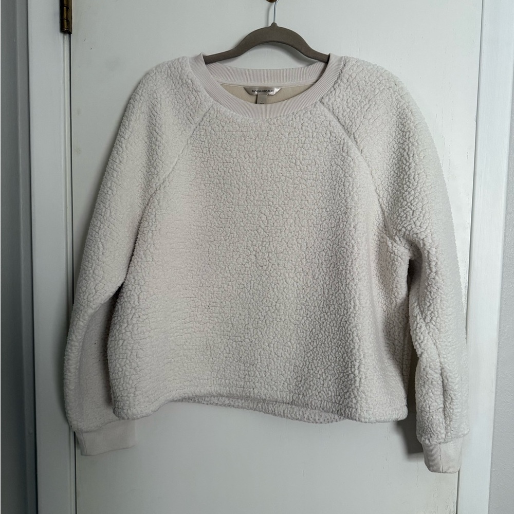 Banana Republic Women's Cream Crew Neck Sweater